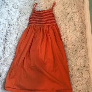 Girls Orange Maxi Dress
